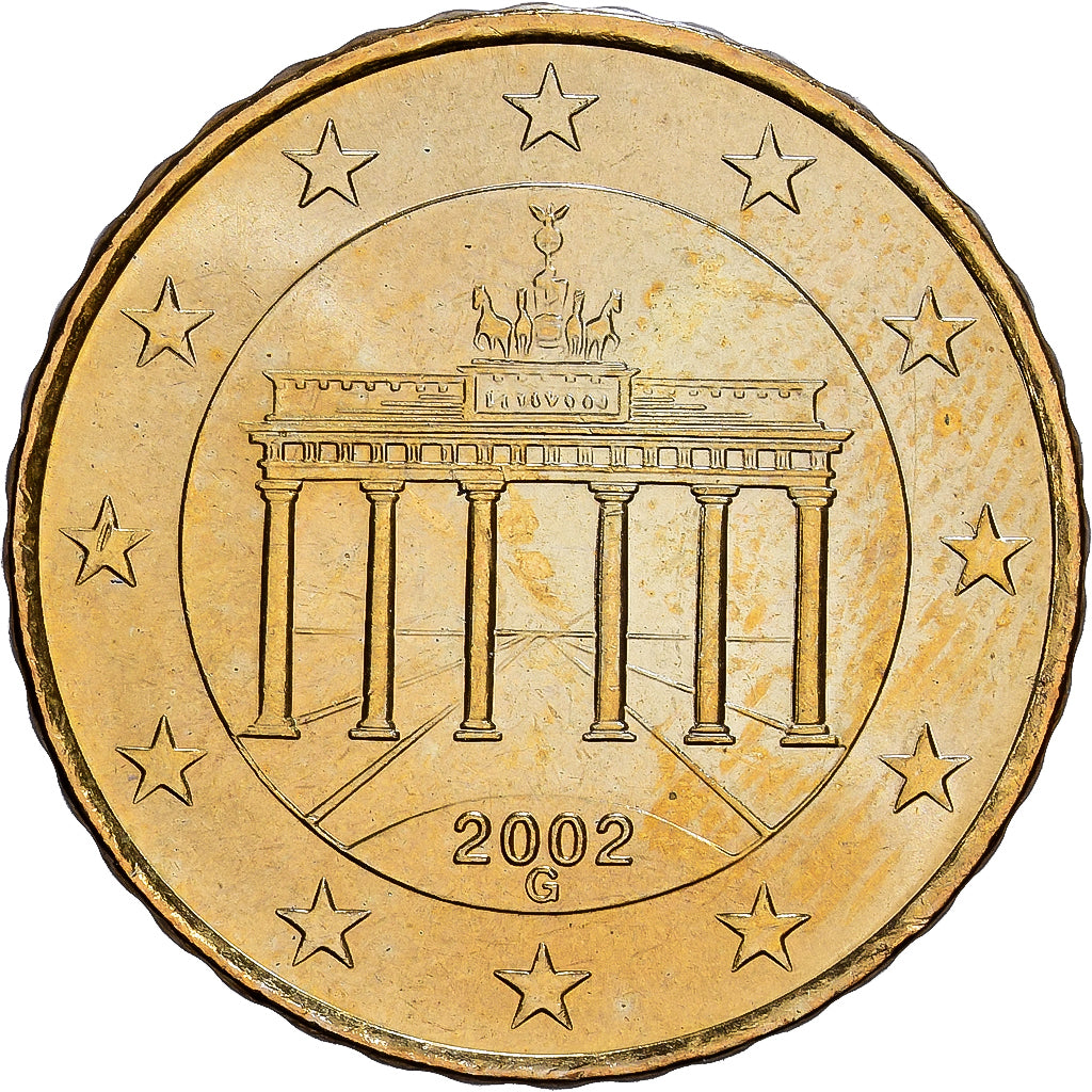 ALEMANIA - REPÚBLICA FEDERAL, 10 Euro Cent, 2002, Karlsruhe, Nordic gold, SC