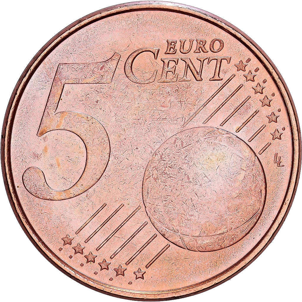 België, Albert II, 5 Euro Cent, 2006, Brussels, Copper Plated Steel, UNC-