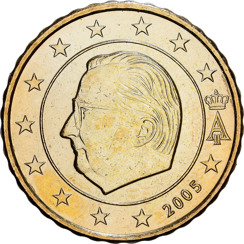 Bélgica, Albert II, 10 Euro Cent, 2005, Brussels, Nordic gold, MS(63), KM:227