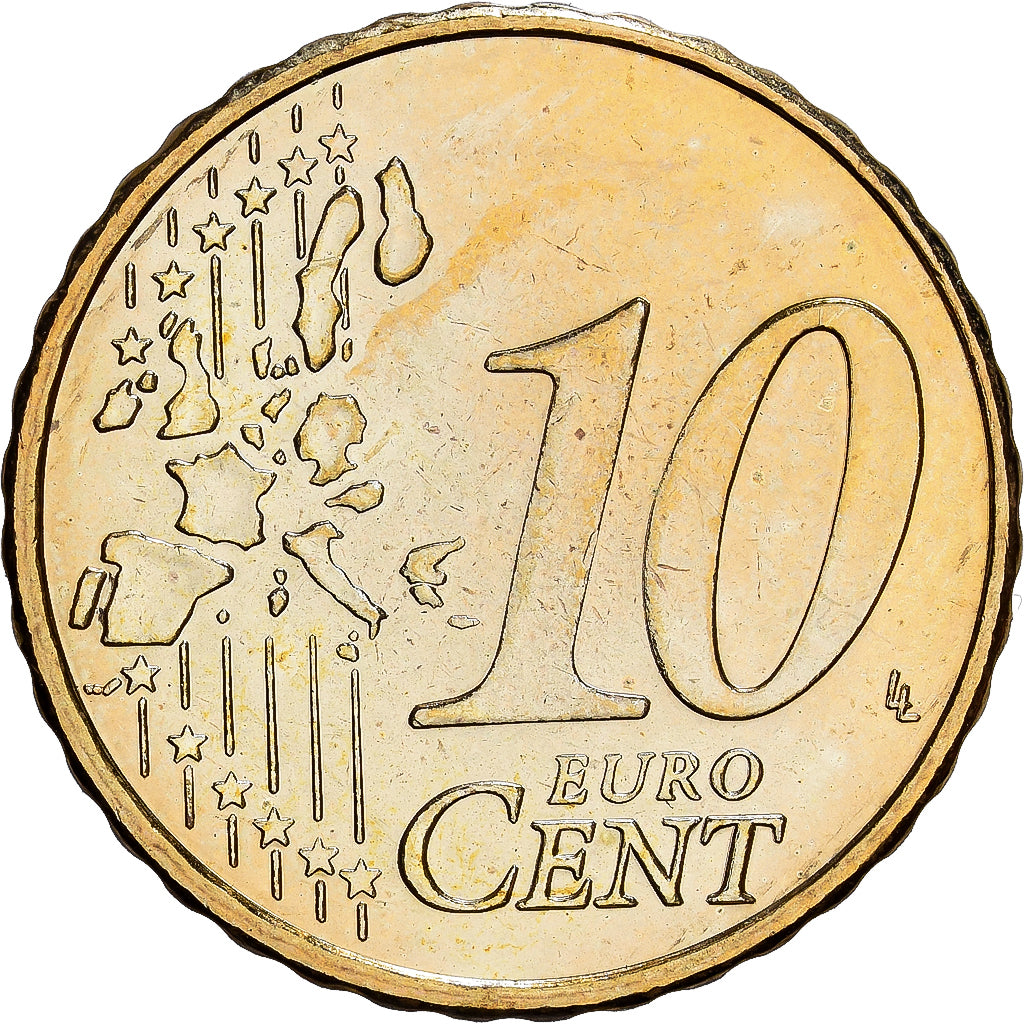 Bélgica, Albert II, 10 Euro Cent, 2005, Brussels, Nordic gold, MS(63), KM:227