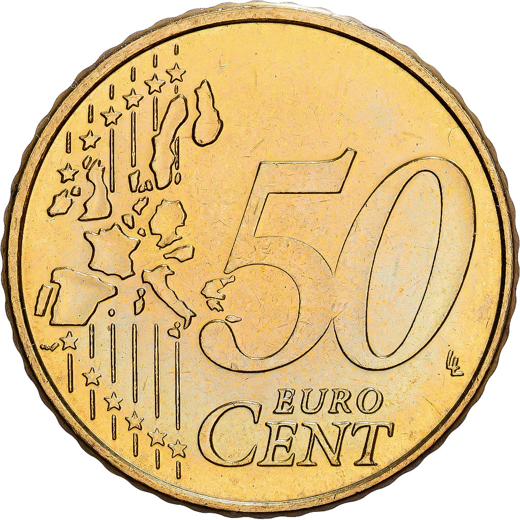 Belgium, Albert II, 50 Euro Cent, 2002, Brussels, Nordic gold, MS(63), KM:229