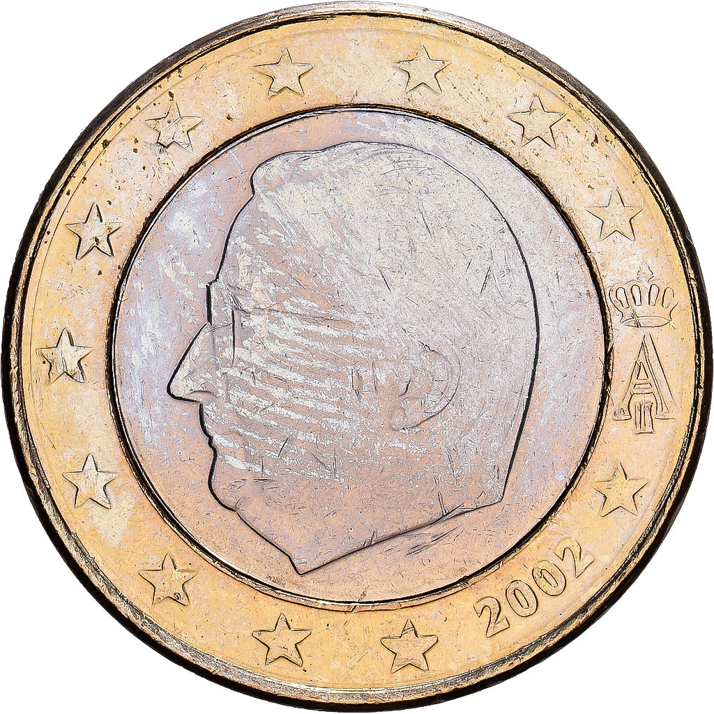 België, Albert II, Euro, 2002, Brussels, Bi-Metallic, UNC-, KM:230