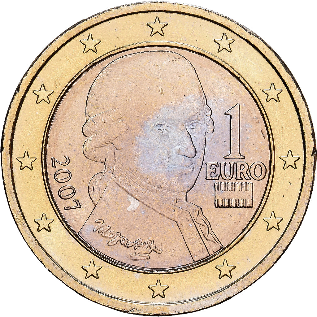 Austria, Euro, BU, 2007, Vienna, Bimetálico, SC