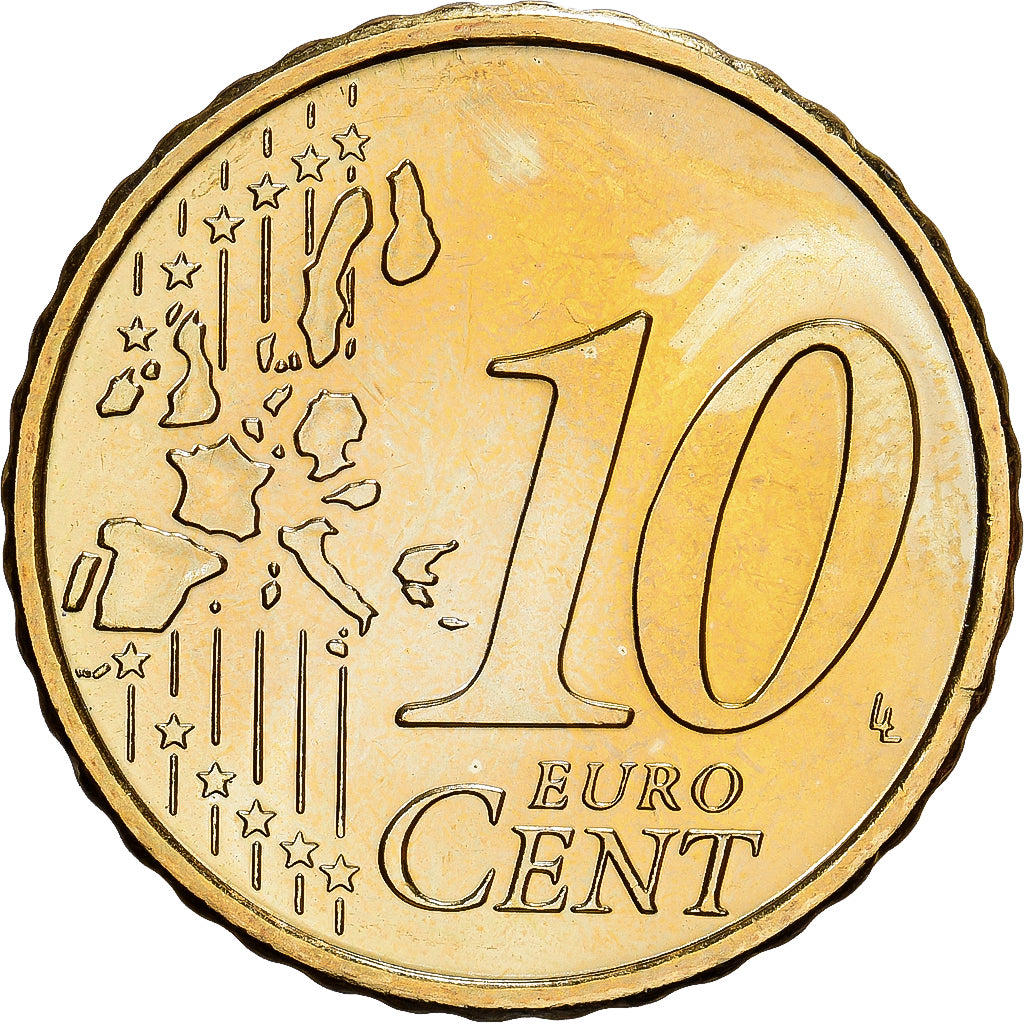 Oostenrijk, 10 Euro Cent, 2007, Vienna, Tin, UNC-, KM:3085