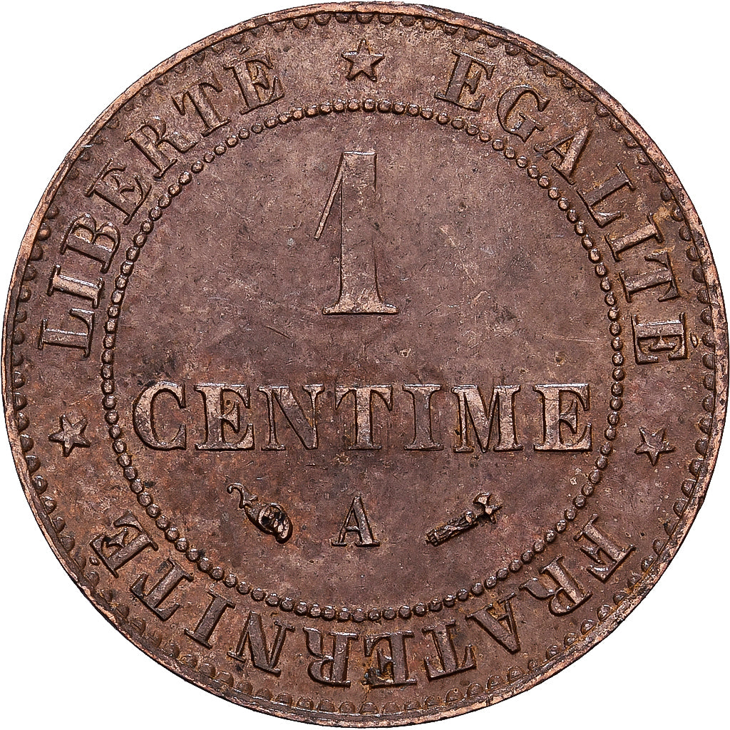 France, 1 Centime, Cérès, 1884, Paris, Bronze, EF(40-45), Gadoury:88