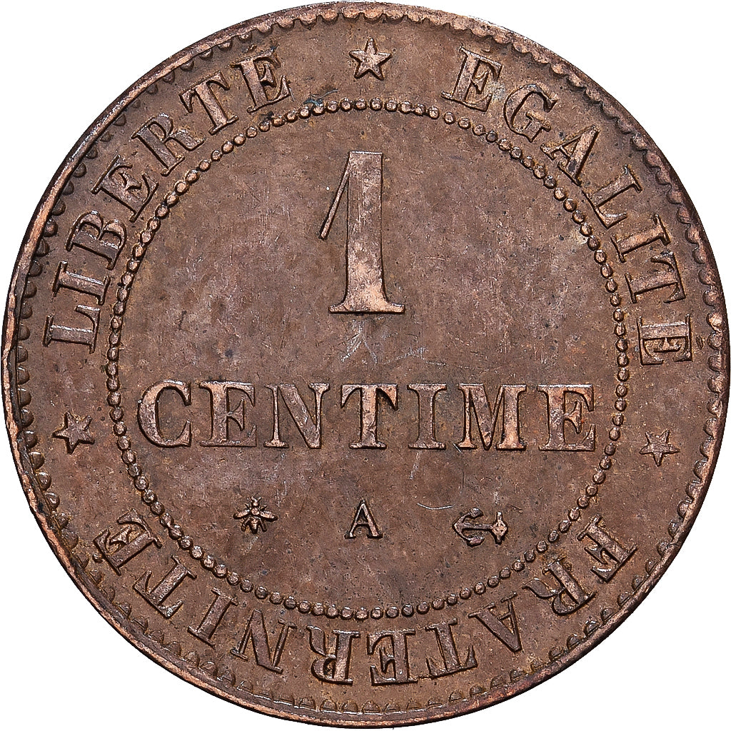 France, 1 Centime, Cérès, 1879, Paris, Bronze, TB+, Gadoury:88