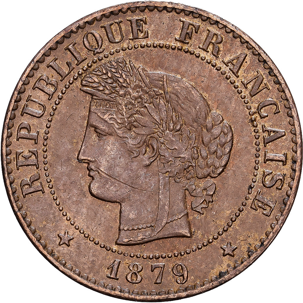 Frankreich, 1 Centime, Cérès, 1879, Paris, Bronze, SS, Gadoury:88