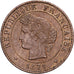 Frankreich, 1 Centime, Cérès, 1879, Paris, Bronze, SS, Gadoury:88