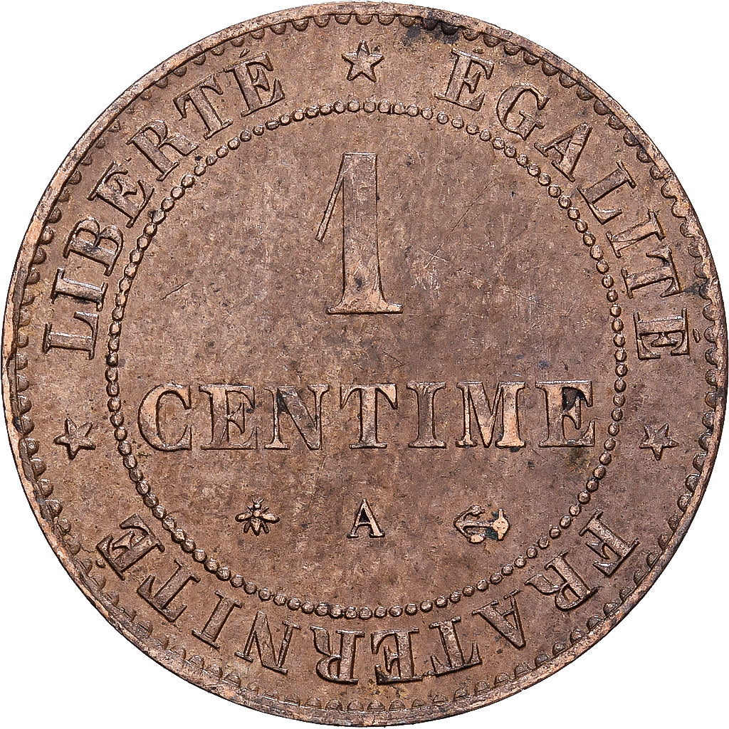 France, 1 Centime, Cérès, 1879, Paris, Bronze, TTB, Gadoury:88