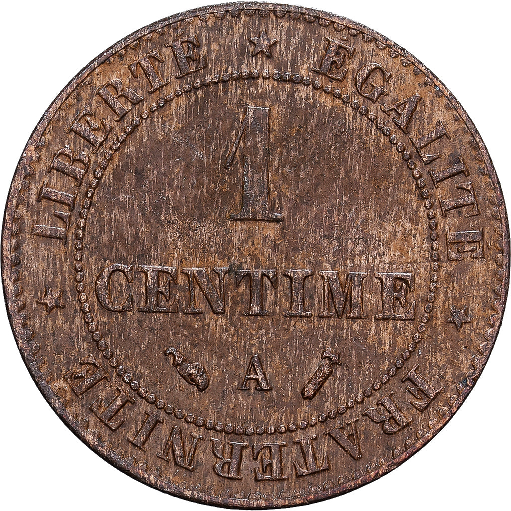 France, 1 Centime, Cérès, 1891, Paris, Bronze, VF(30-35), Gadoury:88