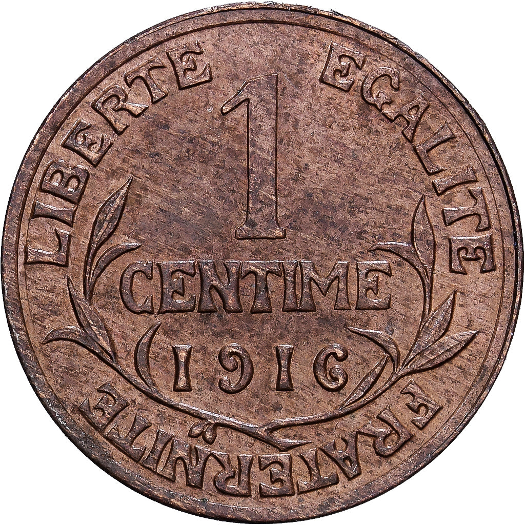 France, Centime, Dupuis, 1916, Paris, Bronze, TB+, Gadoury:90, KM:840