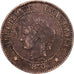 France, 2 Centimes, Cérès, 1878, Paris, Bronze, TB, Gadoury:105, KM:827.1