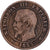 Francia, Napoleon III, 2 Centimes, 1855, Paris, Dog, Bronce, BC+, Gadoury:103