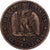 Francia, Napoleon III, 2 Centimes, 1855, Paris, Dog, Bronce, BC+, Gadoury:103