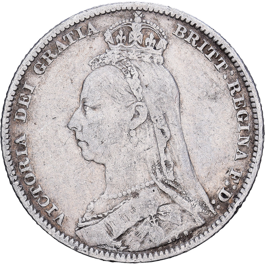 Gran Bretagna, Victoria, Shilling, 1889, British Royal Mint, Argento, MB