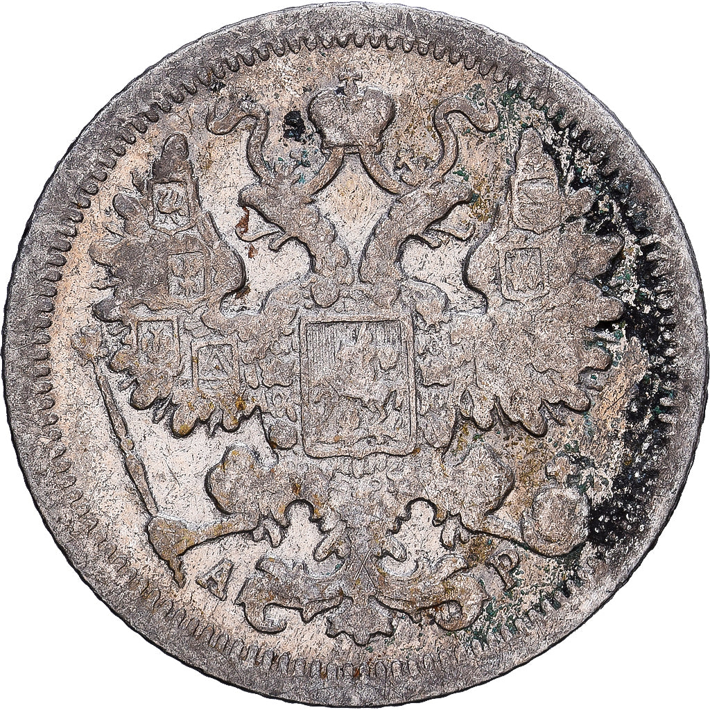 Russland, Nicholas II, 15 Kopeks, 1902, Saint Petersburg, Silber, S+, KM:21a.2