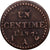 França, Centime, Dupré, AN 7 (1798-1799), Paris, Bronze, VF(30-35), KM:646