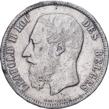 Belgique, Leopold II, 5 Francs, 5 Frank, 1873, Faux d'Epoque, Etain, TTB, KM:24