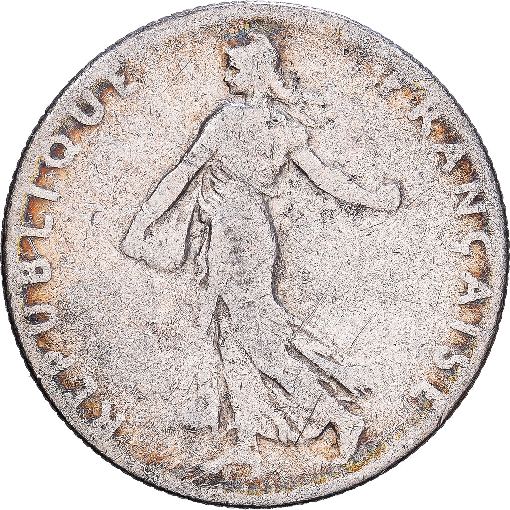 Frankrijk, 50 Centimes, 1912, Paris, Zilver, ZF