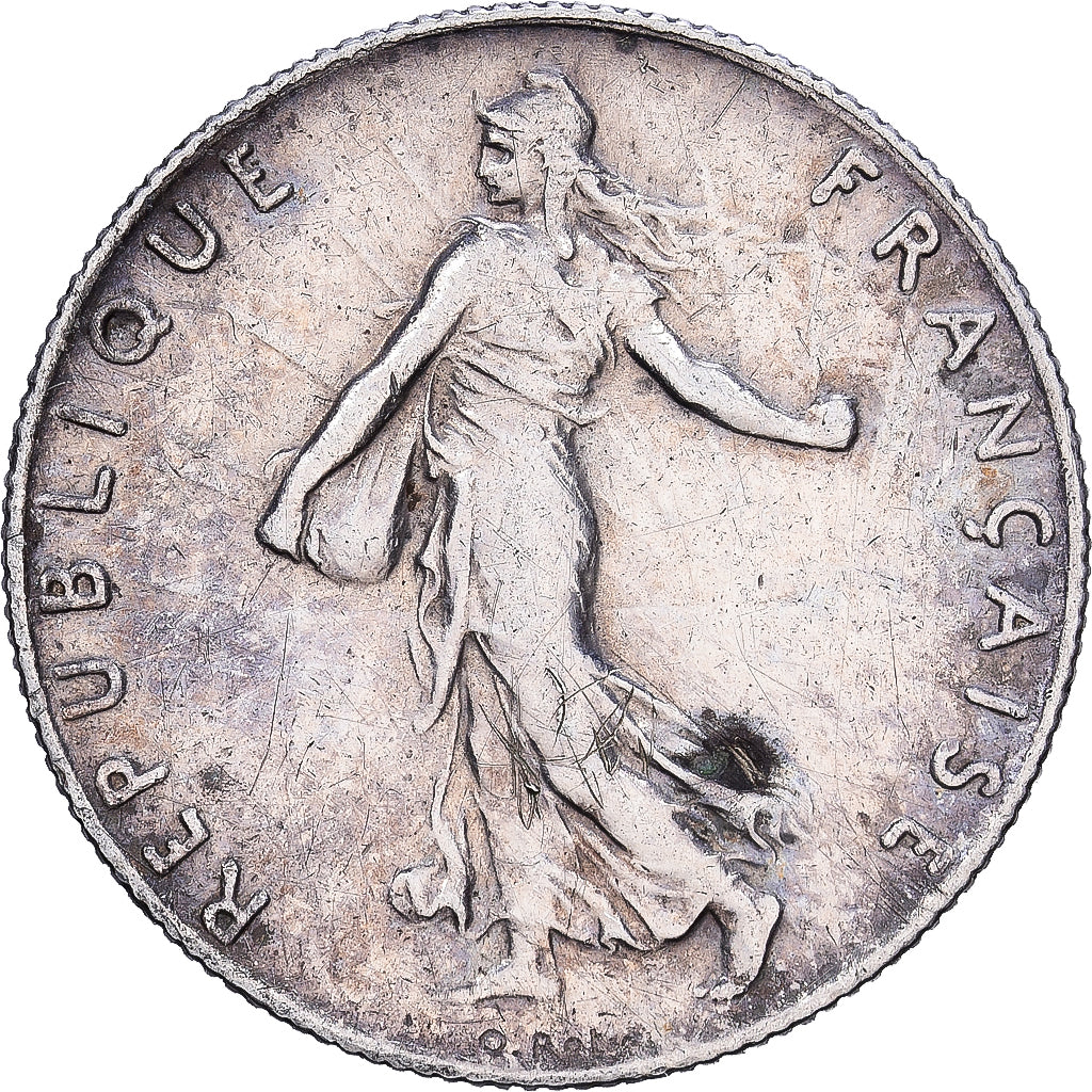 Frankrijk, 50 Centimes, 1919, Paris, Zilver, ZF