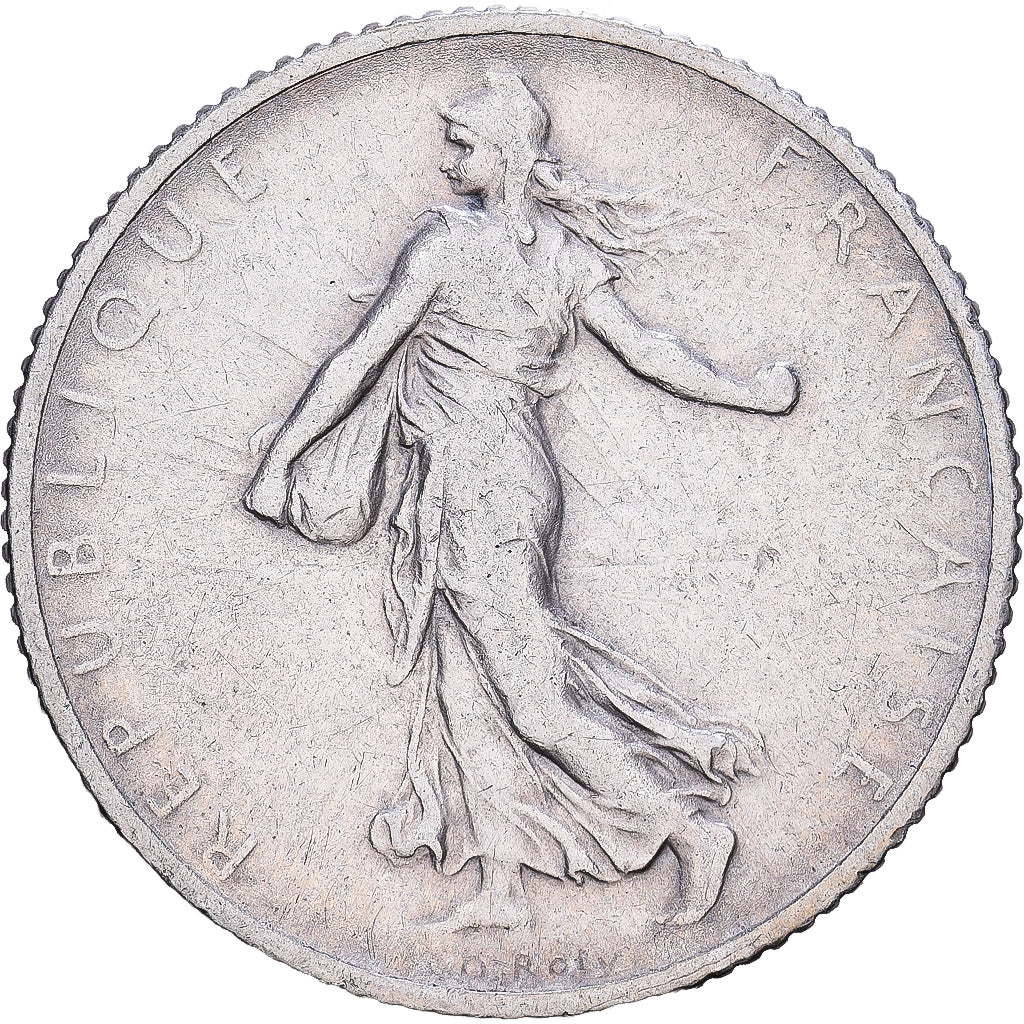 France, Franc, Semeuse, 1912, Paris, Silver, VF(30-35), KM:844.1