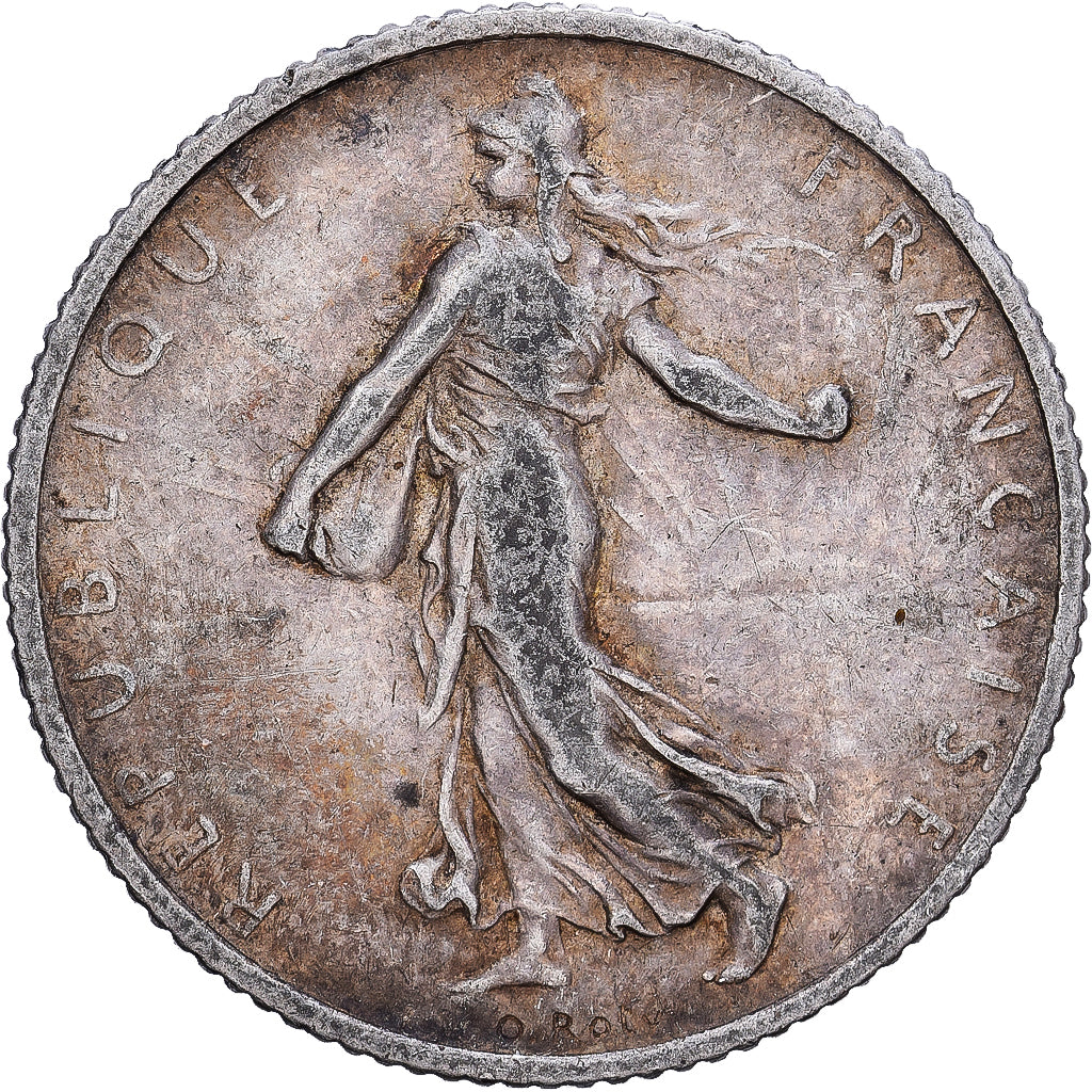 France, Franc, Semeuse, 1912, Paris, Silver, EF(40-45), KM:844.1