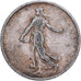 France, Franc, Semeuse, 1912, Paris, Silver, EF(40-45), KM:844.1