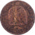 Francia, 2 Centimes, 1862, Bordeaux, Bronce, BC+, KM:796.6