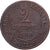 France, 2 Centimes, Dupuis, 1908, Paris, Bronze, EF(40-45), Gadoury:107, KM:841