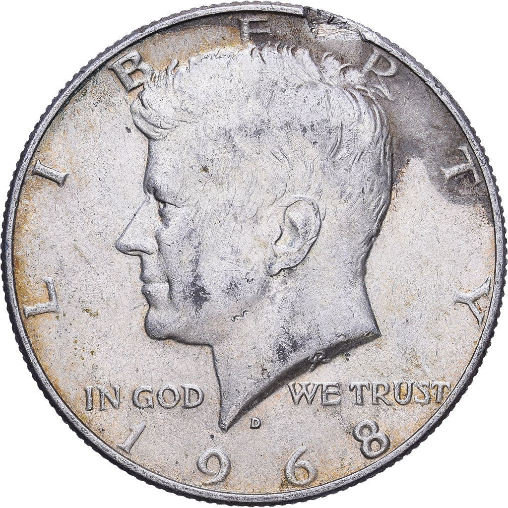 Vereinigte Staaten, Half Dollar, Kennedy Half Dollar, 1968, U.S. Mint, Silber