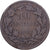 Luxembourg, 10 Centimes, 1865, Luxembourg, Bronze, VF(30-35)