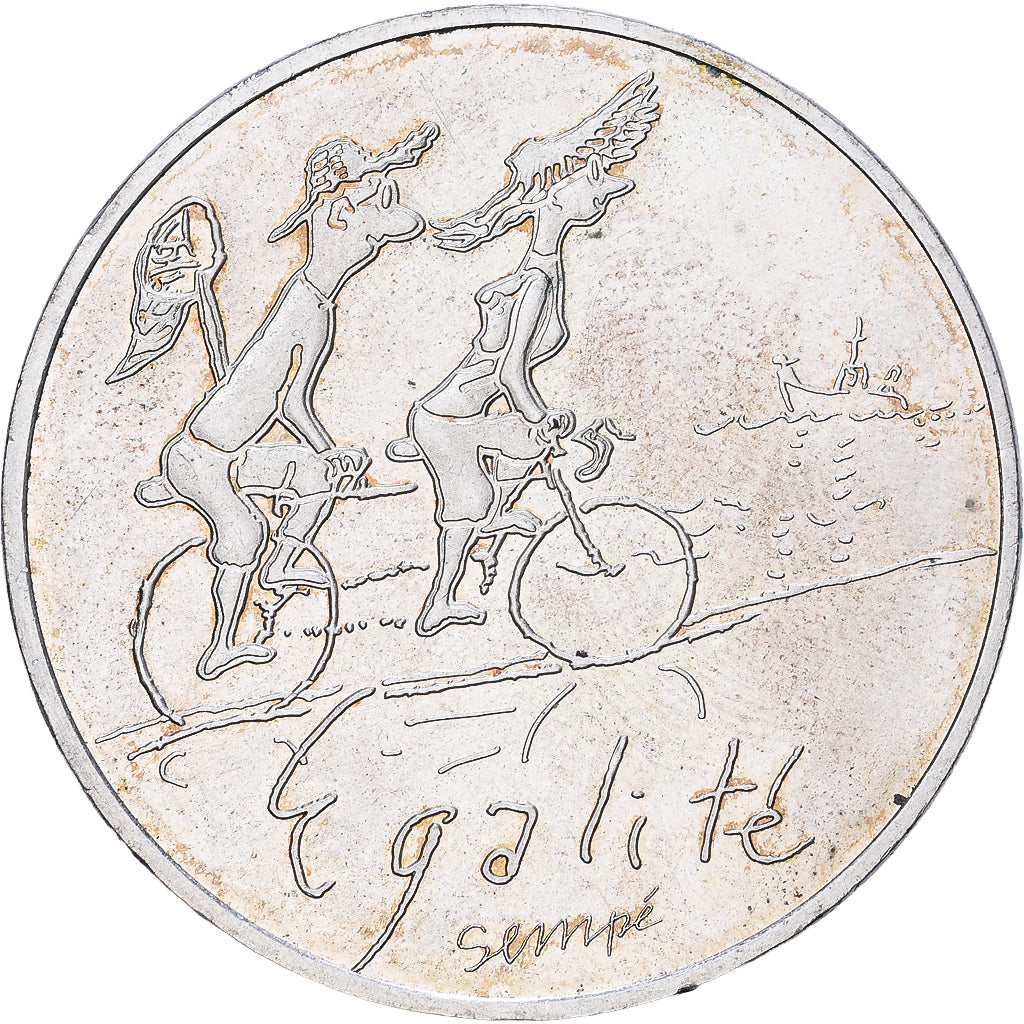 Frankreich, 10 Euro, Sempé Égalité Printemps, 2014, Silber, UNZ