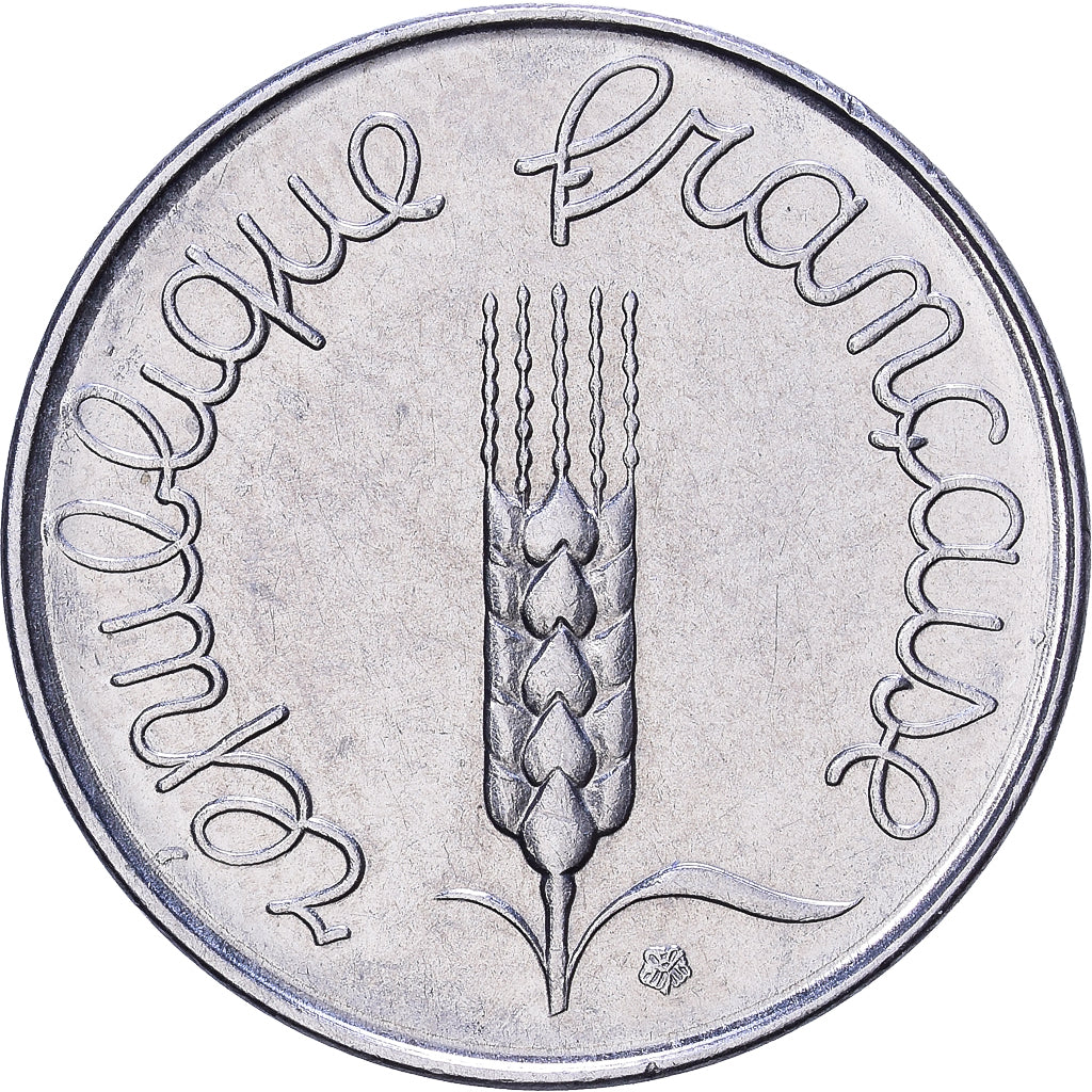 Frankrijk, 5 Centimes, Épi, 1964, Paris, Stainless Steel, ZF, Gadoury:174