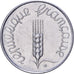 Frankrijk, 5 Centimes, Épi, 1964, Paris, Stainless Steel, ZF, Gadoury:174