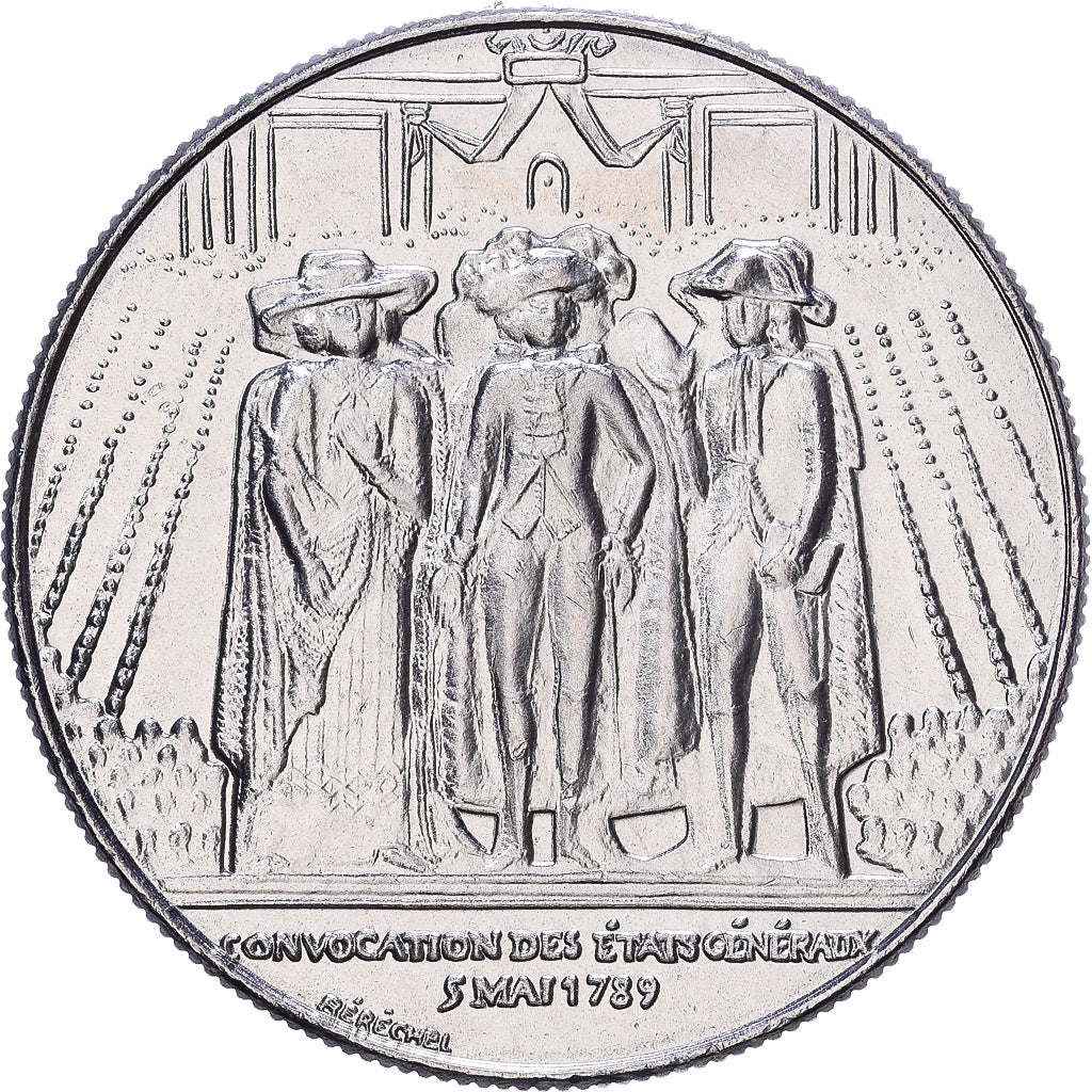 France, 1 Franc, 1989, Nickel, MS(63), Gadoury:477, KM:967