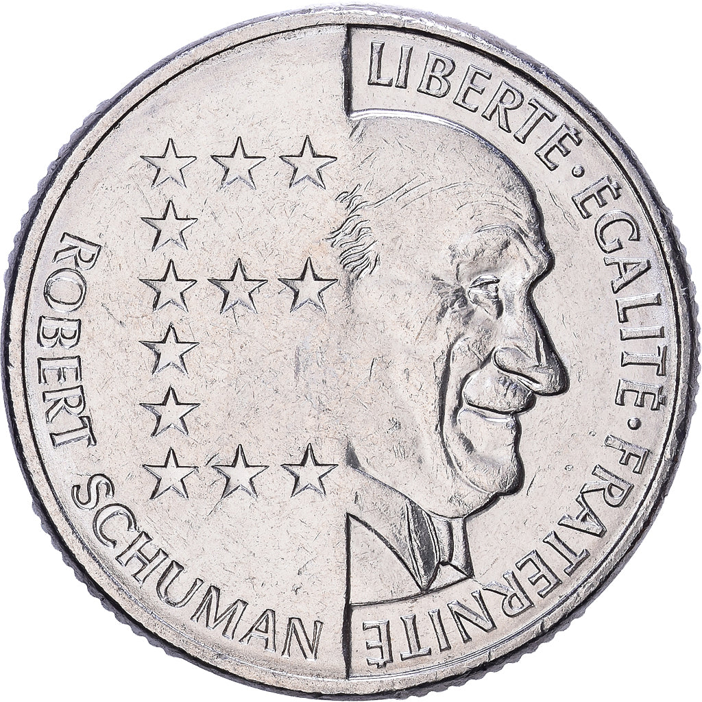 France, 10 Francs, Schumann, 1986, Paris, Nickel, MS(63), Gadoury:825, KM:958