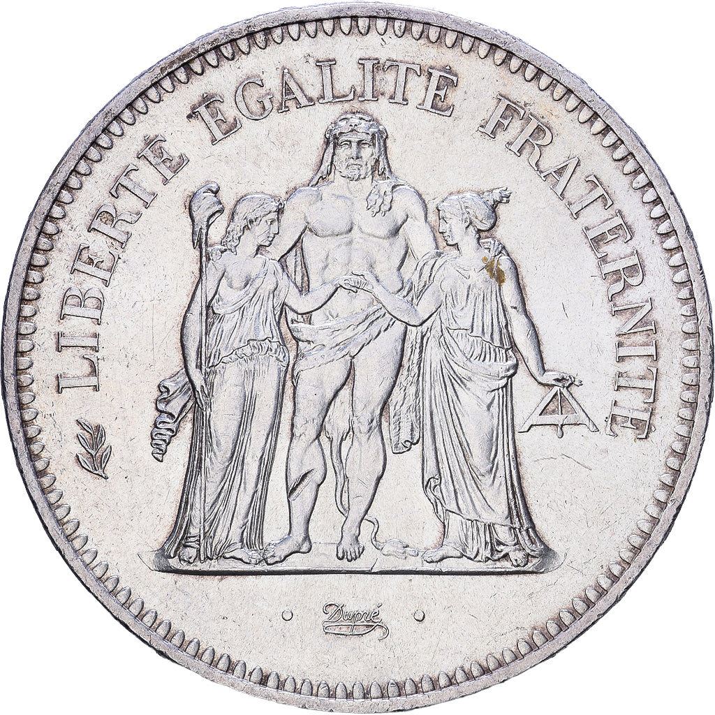 Frankreich, 50 Francs, Hercule, 1975, Paris, Silber, UNZ, KM:941.1