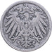 German Empire, Wilhelm II, 5 Pfennig, 1909, Berlin, Copper-nickel, AU(50-53)