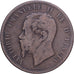 Italien, Vittorio Emanuele II, 10 Centesimi, 1866, Milan, Kupfer, S, KM:11