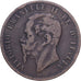 Włochy, Vittorio Emanuele II, 10 Centesimi, 1867, Heaton, Miedź, VF(20-25)