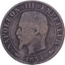 France, Napoleon III, 5 Centimes, Napoléon III, 1854, Lyon, Bronze, VF(30-35)