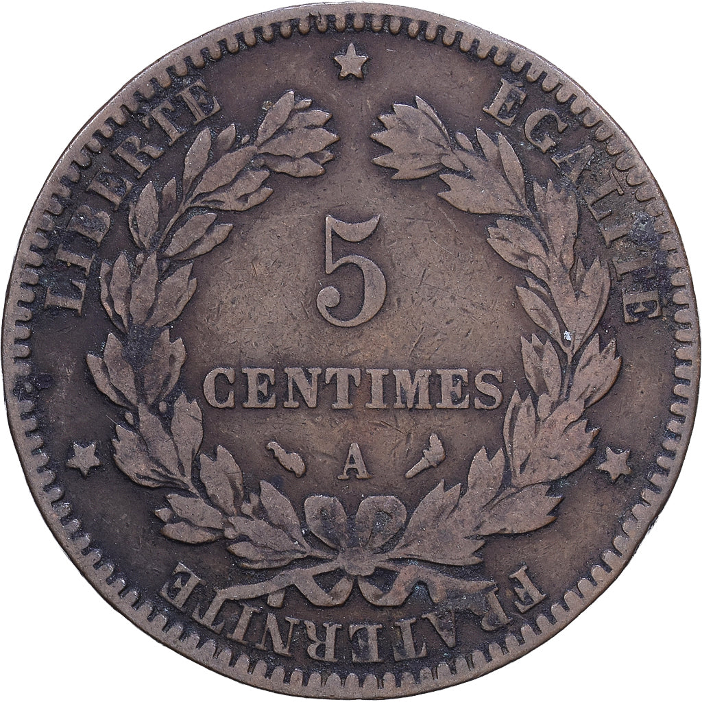 Frankrijk, 5 Centimes, Cérès, 1898, Paris, Bronzen, FR, Gadoury:157a, KM:821.1