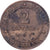 France, 2 Centimes, Cérès, 1889, Paris, Bronze, TB+, Gadoury:105