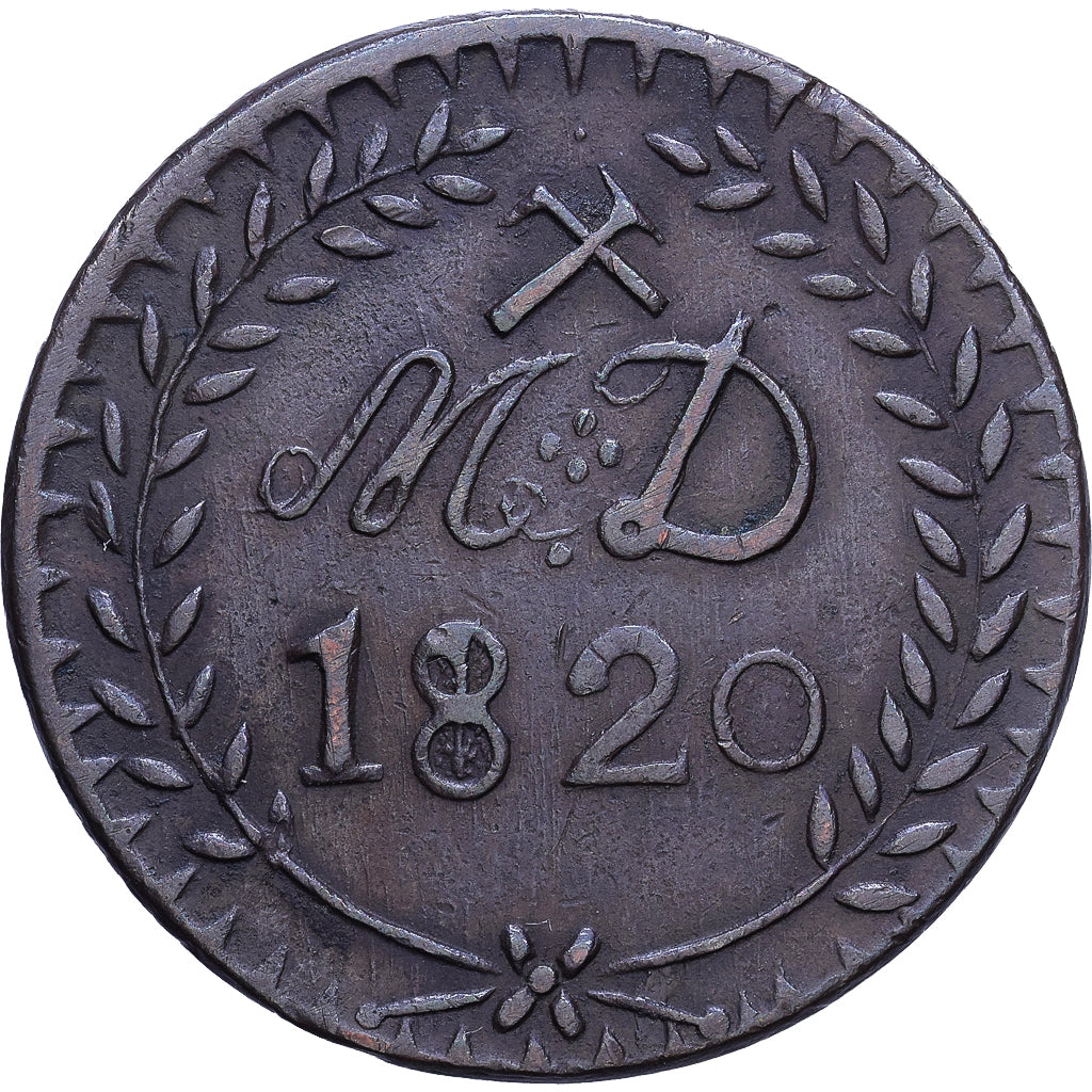 France, 30 Sous, 1820, Aniche, Bronze, EF(40-45), Mazard:779