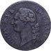 França, Louis XVI, Sol, 17[??], Lille, Cobre, F(12-15), Gadoury:350, KM:578.16