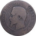France, Napoléon III, 10 Centimes, Napoléon III, 1853-1856, Marseille, Bronze