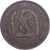France, Napoleon III, 10 Centimes, 1855, Lyon, chien, Bronze, AU(50-53)