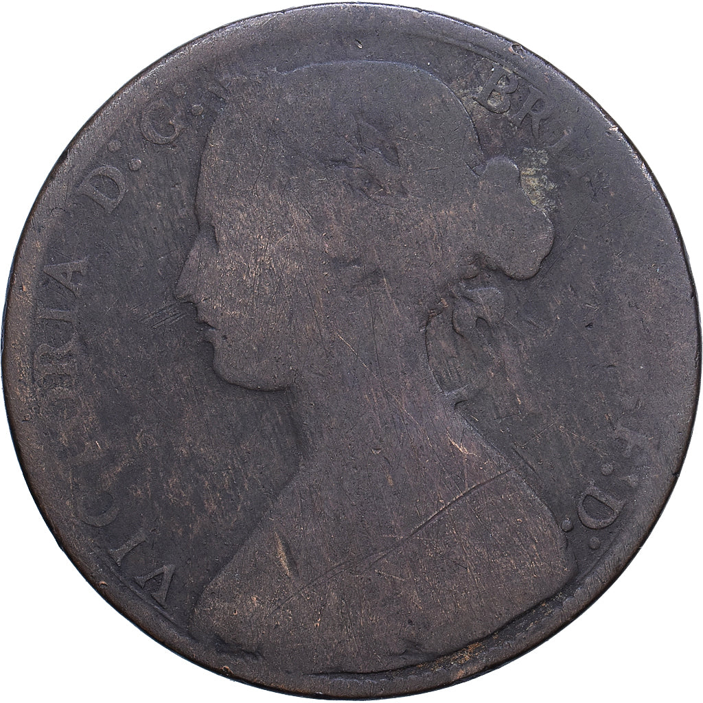 Great Britain, Victoria, Penny, 1861, London, Copper, VG(8-10)