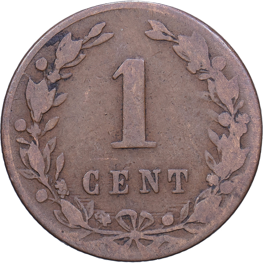 Netherlands, William III, Cent, 1881, Bronze, VF(20-25), KM:107.1