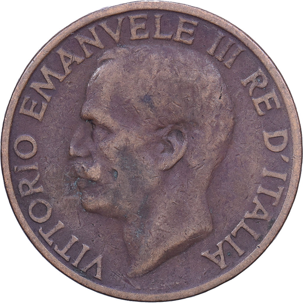 Italien, Vittorio Emanuele III, 10 Centesimi, 1927, Rome, Bronze, S+, KM:60